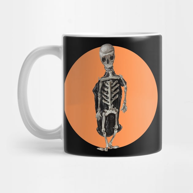 Halloween, Skeleton Mr Bones - Orange and Black by SwagOMart